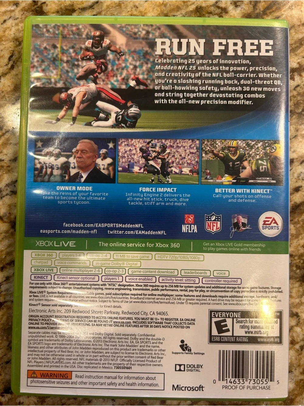 EA Sports Madden NFL 25 Xbox 360 Game
